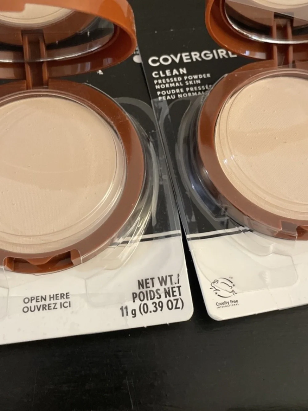 Covergirl Clean Normal Skin Pressed Powder 105 Ivory, WITH TALC, x4 SEE DESCR